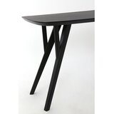 Light & Living Mat črna stranska mizica iz masivne akacije 44x160 cm Quenza – | Shoptok.si