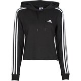 Adidas Ženski duks sa kapuljačom 3S FT Cro HD, Crni Cene