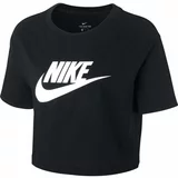 Nike NSW TEE ESSNTL CRP ICN FTR W Ženska majica, crna, veličina
