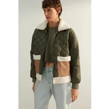 Trendyol Limited Edition Khaki Oversize Quilted Coat