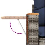  Vrtna garnitura - 7-dijelni set vrtnih sofa sivi od poliratana - Siva 1 | shoptok.hr