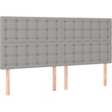  Box spring postelja z vzmetnico svetlo siva 160x200 cm žamet, (20898902) | Shoptok.si