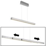 Globo 17016A - LED luster na sajli ETHAN, prigušiva sa dodirnim upravljanjem, 39W/230V 2700/4000/6000K hrom | Eponuda.com