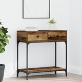 vidaXL konzolna miza Stari les 75x34.5x75 cm Predelan les | Shoptok.si