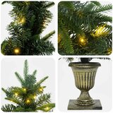  Set mini božićnih drvaca 120 cm 275 LED lampica Topla bijela | shoptok.hr