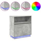  LED komoda Beton siva 71 x 34,5 x 75 cm Konstruirano drvo | shoptok.hr