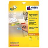Avery Zweckform Odstranljive rumene etikete 45,7 x 21,2 mm | Shoptok.si