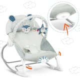 Ricokids otro&amp;scaron;ka ležaljka in njihaljka s vibracijo 7328 &amp;ndash; siva Slike