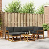  Set vanjskih sofa 7 kom. Prirodna i antracit | shoptok.hr