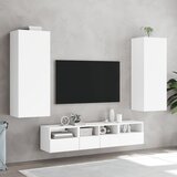  Zidni TV ormarić bijeli 40,5x30x102 cm od konstruiranog drva | Eponuda.com