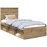  Okvir za krevet Umjetnička hrastovina 90 x 190 cm | shoptok.hr