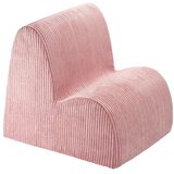 Wigiwama Rožnat otroški fotelj iz rebrastega žameta Cloud – Cene