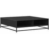  Stol za kavu crni 100x100x30 cm Konstruirano drvo i metal | shoptok.hr
