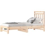  Izvlečna dnevna postelja 2x(90x190) cm trdna borovina, (20684526) | Shoptok.si