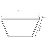  LED kupatilsko plafonsko svetlo DABAR LED/11W/230V 4000K 26x26 cm IP44 | Eponuda.com