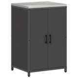 vidaXL Kuhinjski set za pohranu s policom s pohranom s vratima Podesiva 2 pcs Crna 150 x 50 x 92 cm | shoptok.hr