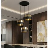  visilica na sajli lux 3xE27/15W/230V crna/zlatna | Eponuda.com