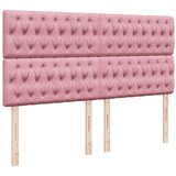  Krevet s oprugama i madracem ružičasti 200x200 cm baršunasti | shoptok.hr
