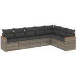  7-dijelni set vrtnih sofa sivi od poliratana | shoptok.hr