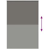 vidaXL Rolo zavjesa Blackout siva 145x210 cm Širina tkanine 141,6 cm | shoptok.hr
