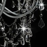  Luster s perlama srebrni 12 žarulja E14 | shoptok.hr