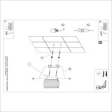  Sollux SL.1654 - Zidno svetlo KARBON 1xGU10/10W/230V narandžasto | Eponuda.com
