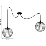  Luster na sajli MATT 2xE27/60W/230V pauk | Eponuda.com