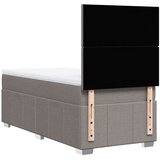  Krevet s oprugama i madracem smeđesivi 100 x 200 cm od tkanine | shoptok.hr