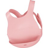 Minikoioi silikonski slinček z možnostjo prilagoditve velikosti Flexi Bib - roza Cene