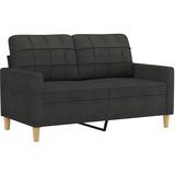  2-dijelni set sofa s jastucima crni od tkanine | shoptok.hr