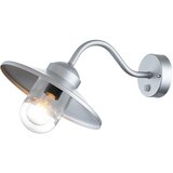 Elstead Lighting Elstead Klampenborg Zunanja stenska svetilka s kupolo, srebrna, IP44, (22100021) | Shoptok.si