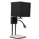  Theo Zidna Lampa sa Prekidačem Crna 1x40W E14 + 2W LED ( 15149 ) Cene