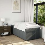 vidaXL Box spring postelja z vzmetnico temno siva 80x200 cm blago | Shoptok.si