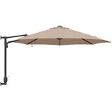  Vrtni suncobran 248 x 248 x 148 cm Poliester i čelik Sivo-smeđa | shoptok.hr