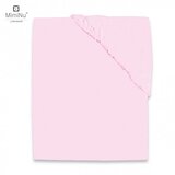 MimiNu Pamučna plahta s elastičnom trakom 140x70 cm - Baby Pink | shoptok.hr