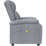  Masažna fotelja od tkanine svjetlosiva | shoptok.hr