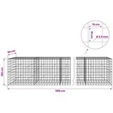  Gabion s žicom debljine 3 5 mm i mrežom 10x10 cm 1100x50x100 cm - 50 cm 100 cm 1100 cm | shoptok.hr