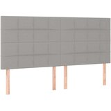  Posteljno vzglavje svetlo sivo 180x5x118/128 cm blago, (20793645) | Shoptok.si