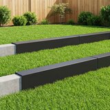 Profil za rubove vrta 10 kom. 100 x 20 x 15 cm Čelik Crna | shoptok.hr