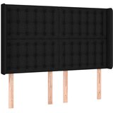  Krevet s oprugama i madracem crni 140 x 190 cm od tkanine | shoptok.hr