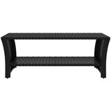  Stolić za kavu crni 100 x 50 x 40 cm od poliratana | shoptok.hr