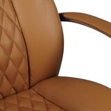 MID.YOU PISARNIŠKI STOL usnje svetlo rjava | Shoptok.si