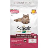 Schesir cat dry sterilized & light ham 400 g Cene