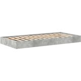  Krevet s policama Betonski sivi 75 x 190 cm Konstruirano drvo | shoptok.hr