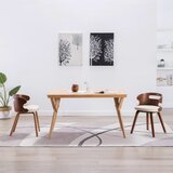 Maison Chic Jedilni stoli - Vzorci stoli 2 kosa krem ukrivljen les in umetno usnje A300, (22031826) | Shoptok.si