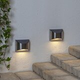 Star Trading Set od 2 zidne LED svjetiljke od nehrđajućeg čelika Wally, visina 8 cm | shoptok.hr