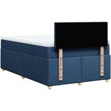 vidaXL Box spring postelja z vzmetnico moder 120x200 cm blago, (21273546) | Shoptok.si