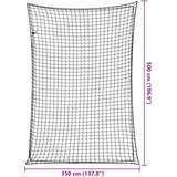  Mreža za prikolicu s elastičnim užetom crna 5 x 3,5 m PP | shoptok.hr