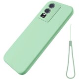 INORCO Ovitek za telefon iz tekočega silikona za vivo Y76s/Y76 5G, mehka podloga, hrbtni pokrov proti praskam s trakom, (22034486) Cene