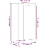 vidaXL Ormarić za cipele crni 52x37,5x100 cm od konstruiranog drva | shoptok.hr